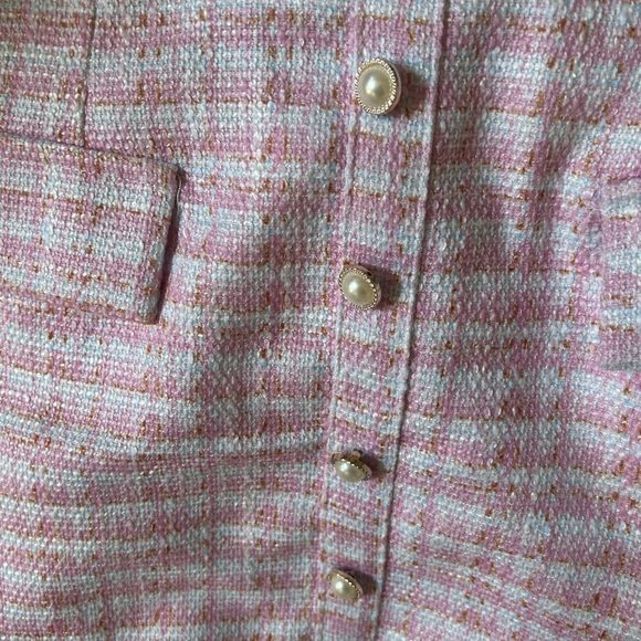 Pink Tweed Jacket and skirt set - Picture 6 of 6